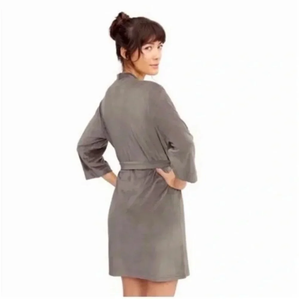 💕SPLENDID💕 Velour Robe ~ Gray 1X/3X